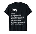Joy Definition Personalized Name Funny T-Shirt - Unique Graphic for Adults - T-Shirt, Sweatshirt, Hoodie