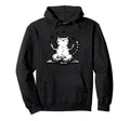 Meditation Cat Yoga Pose Relaxing Hoodie - Custom Art Print for Adults - T-Shirt, Sweatshirt, Hoodie