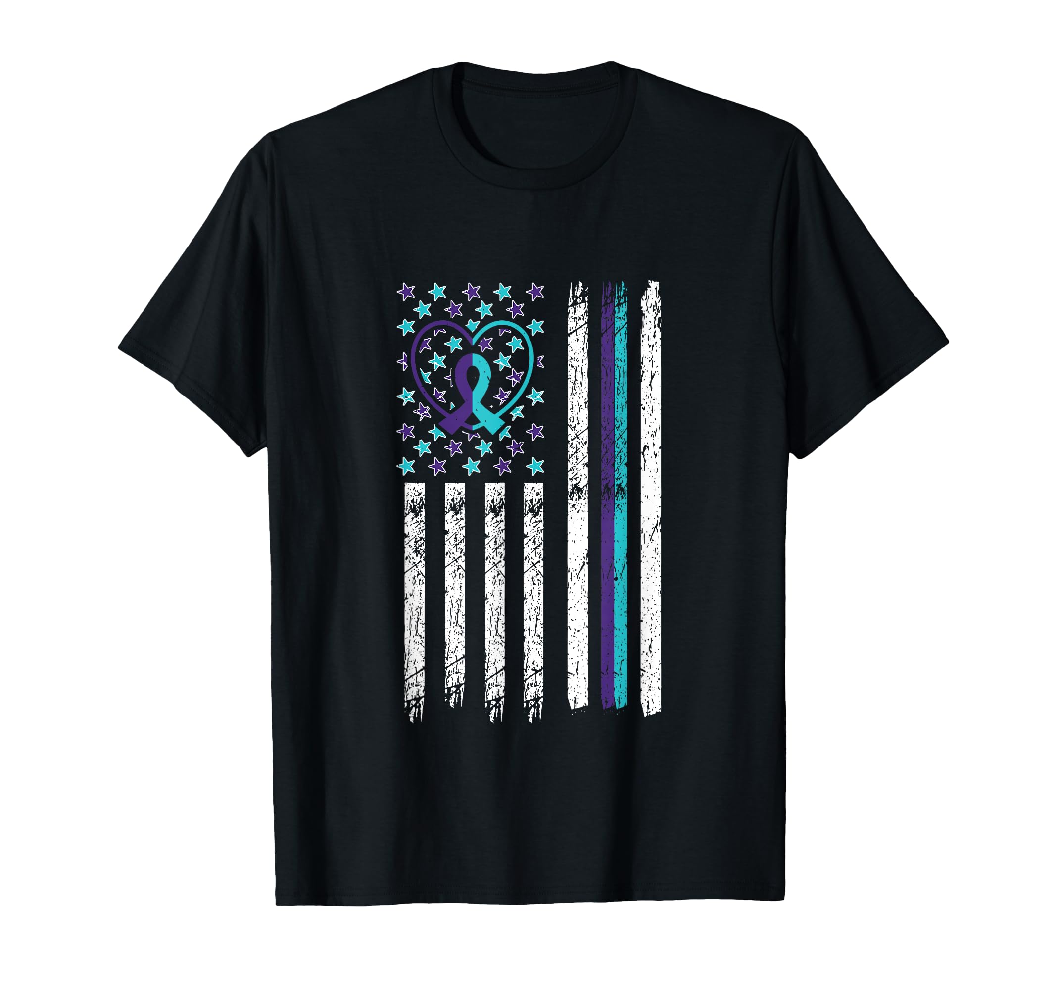 Suicide Awareness Flag Anxiety T-Shirt - Aesthetic Graphic for Adults - T-Shirt, Sweatshirt, Hoodie