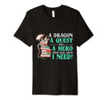 Bookworm Dragon Fantasy Book Lover T-Shirt - Custom Art Print for Adults - T-Shirt, Sweatshirt, Hoodie