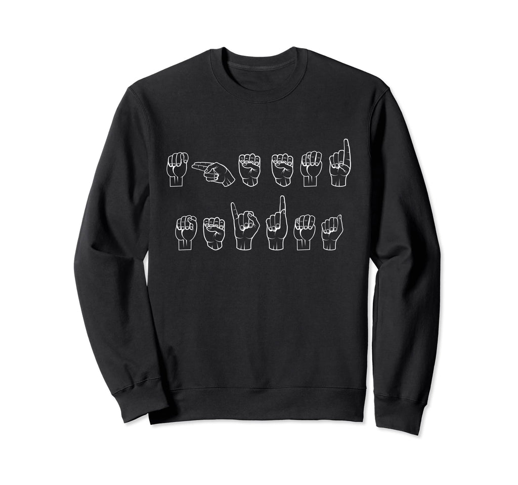 End Stigma Asl Sign Language Hands Sweatshirt - Trendy Graphic Men Women - T-Shirt, Sweatshirt, Hoodie