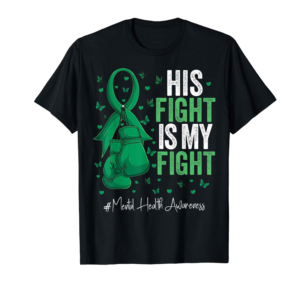 Green Ribbon Survivor Fighter Mental T-Shirt - Streetwear Style Unisex - T-Shirt, Sweatshirt, Hoodie
