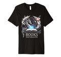 Easily Distracted Dragons And Books T-Shirt - Custom Art Print Unisex - T-Shirt, Sweatshirt, Hoodie