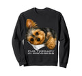 Relaxing Yorkie Puppy Fur Sweatshirt - Casual Everyday Wear for Adults - T-Shirt, Sweatshirt, Hoodie