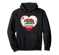 California Republic Flag Ca Distressed Hoodie - Graphic Print Men Women - T-Shirt, Sweatshirt, Hoodie