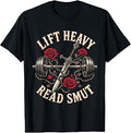 Fun Lift Heavy Read Smut Gym Romance Reader Fitness Bookworm T-Shirt Unisex T-shirt, Sweatshirt, Hoodie, Long Sleeve Tee - T-Shirt, Sweatshirt, Hoodie