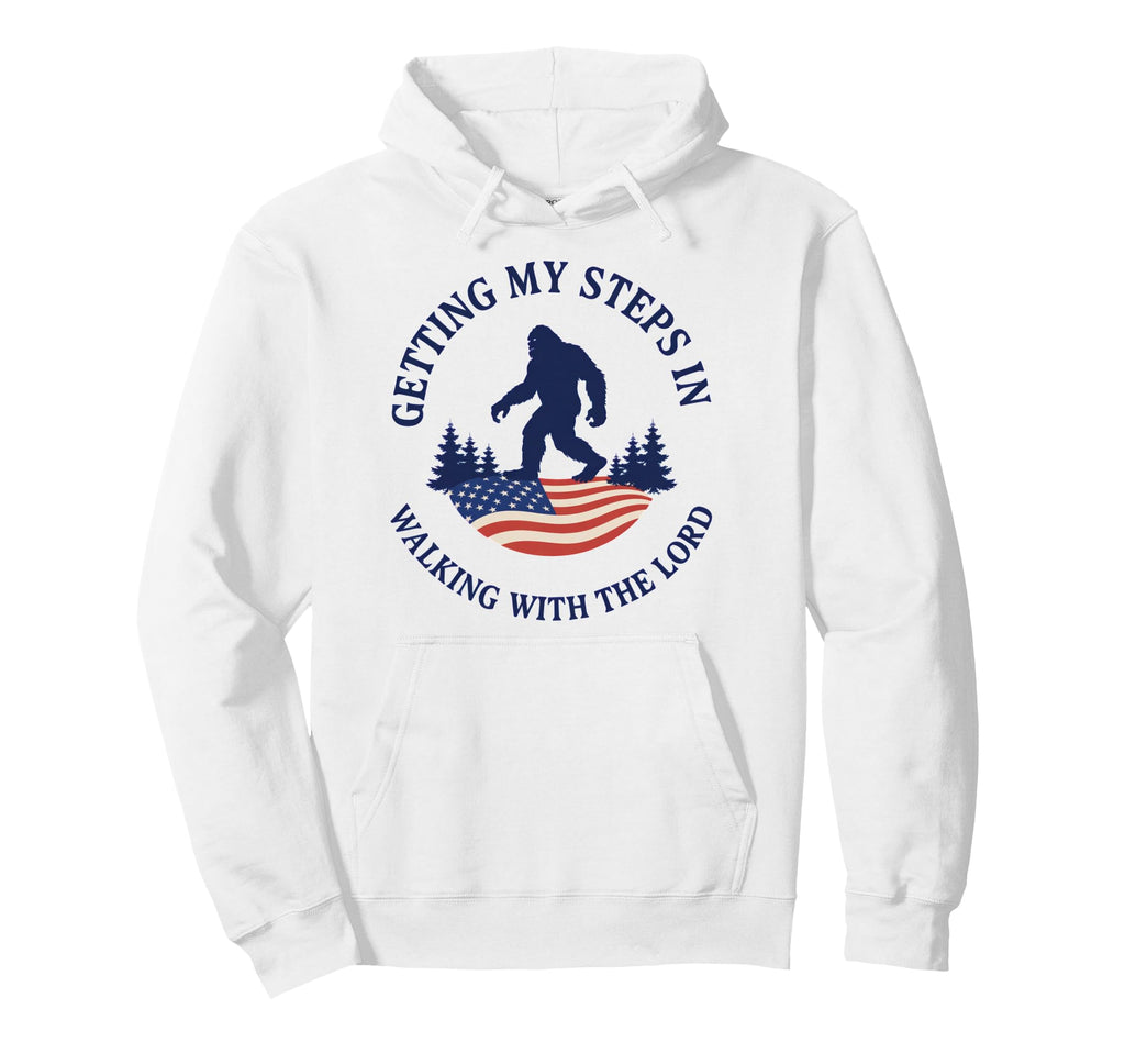 Getting My Steps Walking Lord Bigfoot Hoodie - Trendy Graphic Men Women - T-Shirt, Sweatshirt, Hoodie