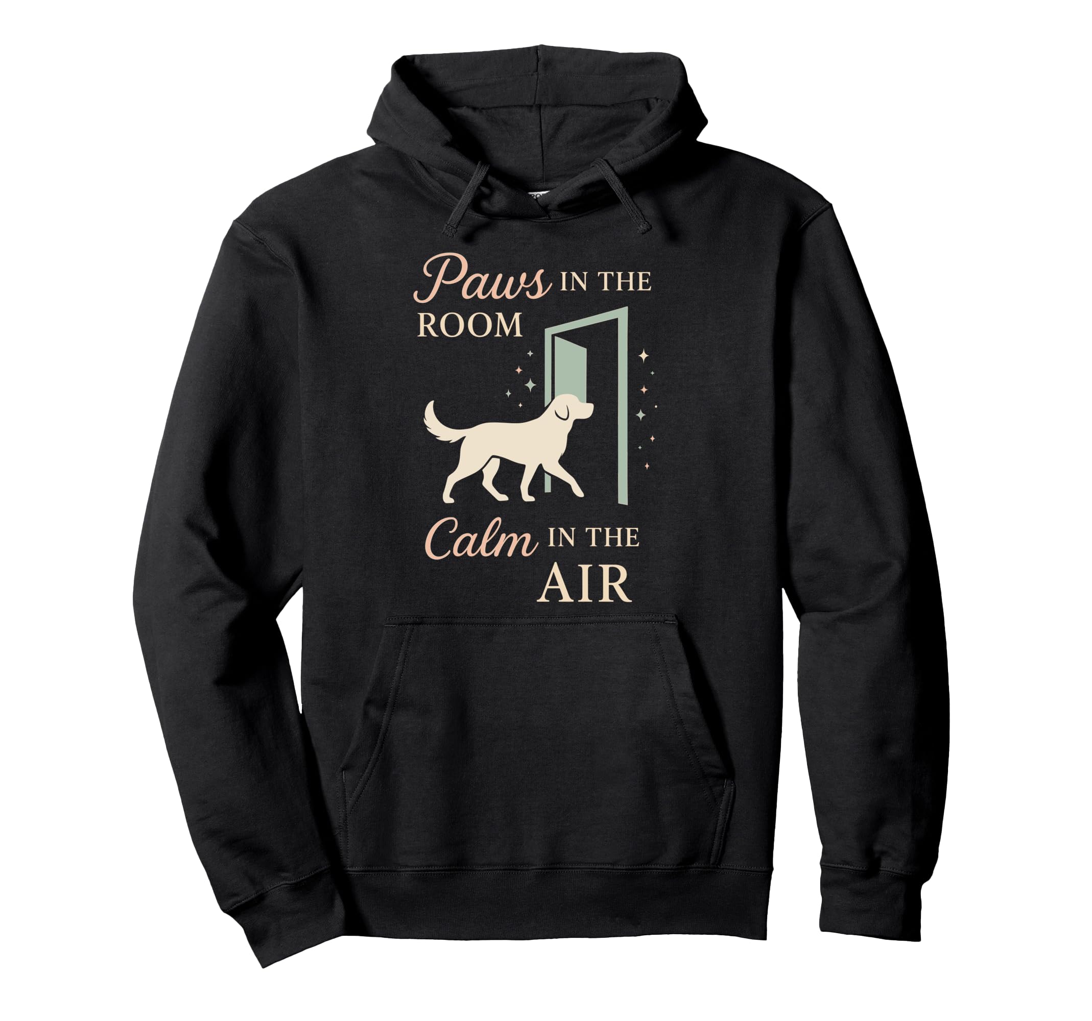 Therapy Dog Emotional Support Handler Hoodie - Minimalist Print Unisex - T-Shirt, Sweatshirt, Hoodie