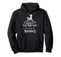 Distracted Coffee Cats And Books Hoodie - Aesthetic Graphic for Adults - T-Shirt, Sweatshirt, Hoodie
