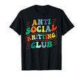 Anti Social Knitting Club Funny T-Shirt - Fun Novelty Design for Adults - T-Shirt, Sweatshirt, Hoodie