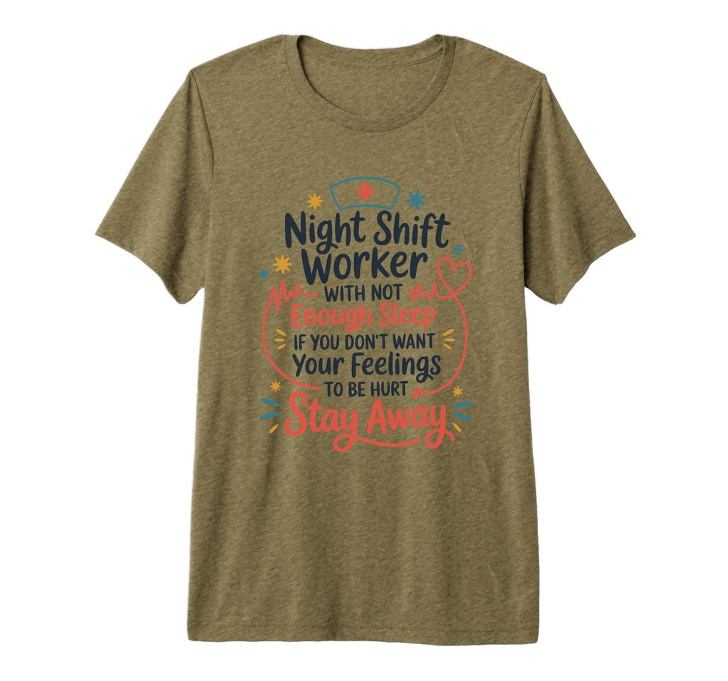 Registered Nursing Night Worker Not T-Shirt - Trendy Graphic for Adults - T-Shirt, Sweatshirt, Hoodie