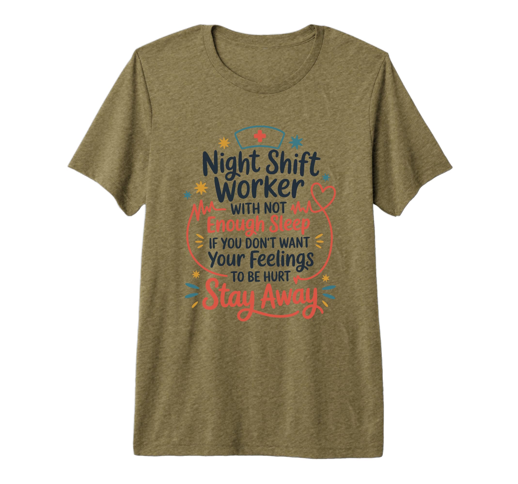 Registered Nursing Night Worker Not T-Shirt - Trendy Graphic for Adults - T-Shirt, Sweatshirt, Hoodie