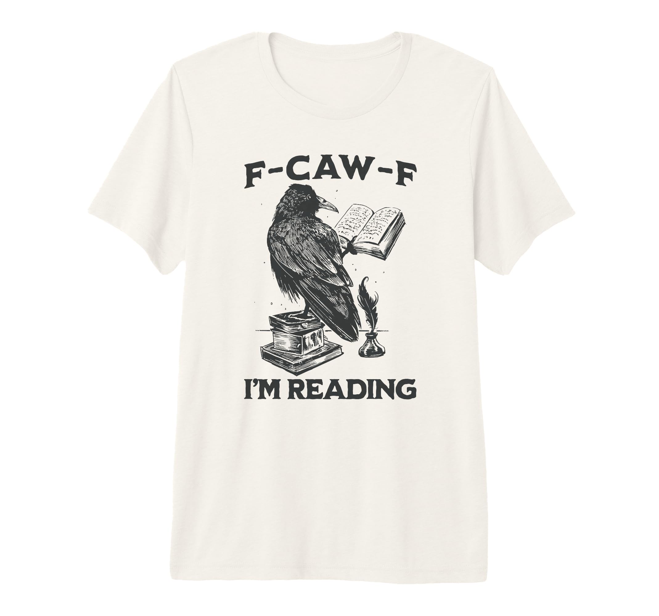 F Caw F Im Reading Introvert Reader T-Shirt - Minimalist Print Men Women - T-Shirt, Sweatshirt, Hoodie
