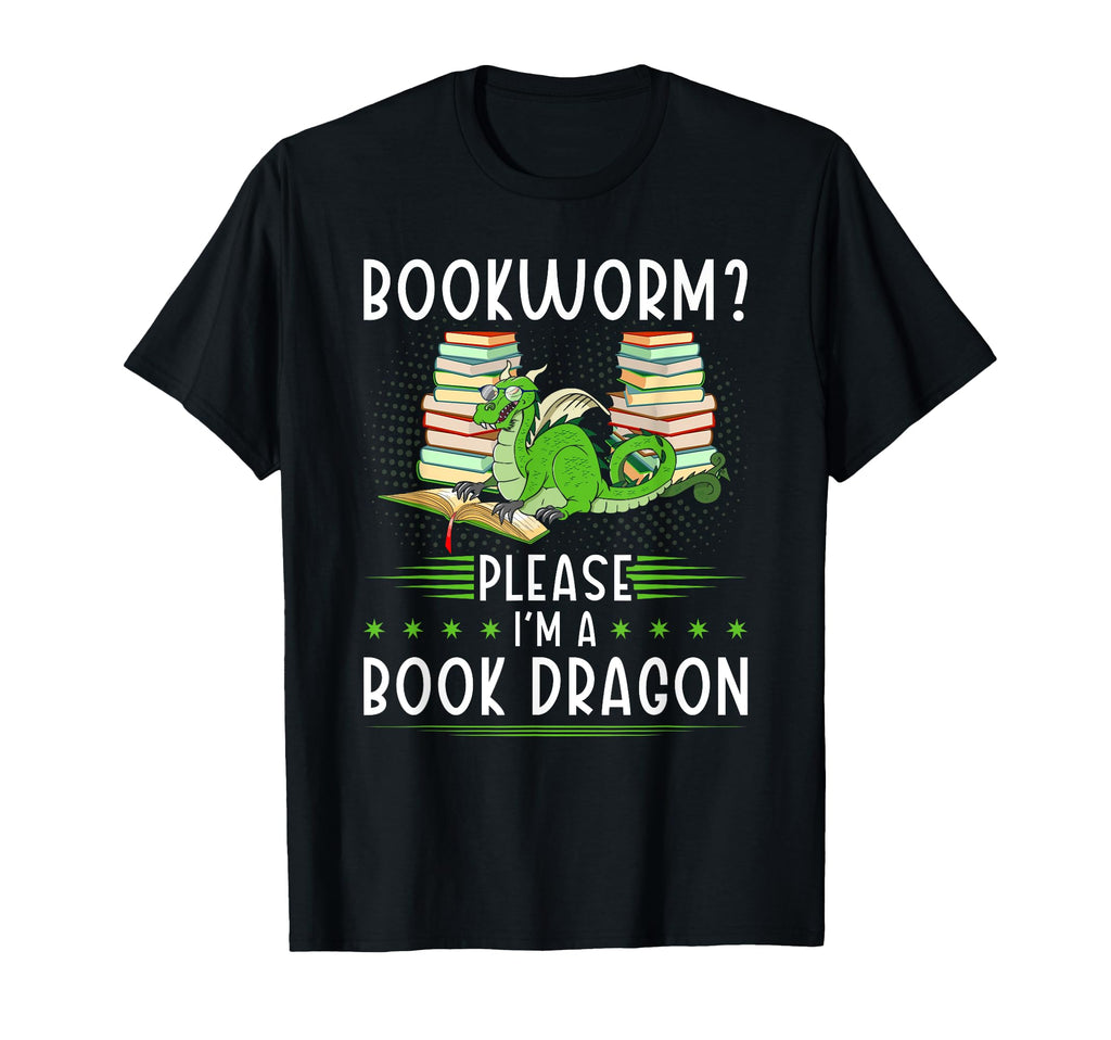Book Dragon Bookworm Book Reader Reading T-Shirt - Trendy Graphic Unisex - T-Shirt, Sweatshirt, Hoodie