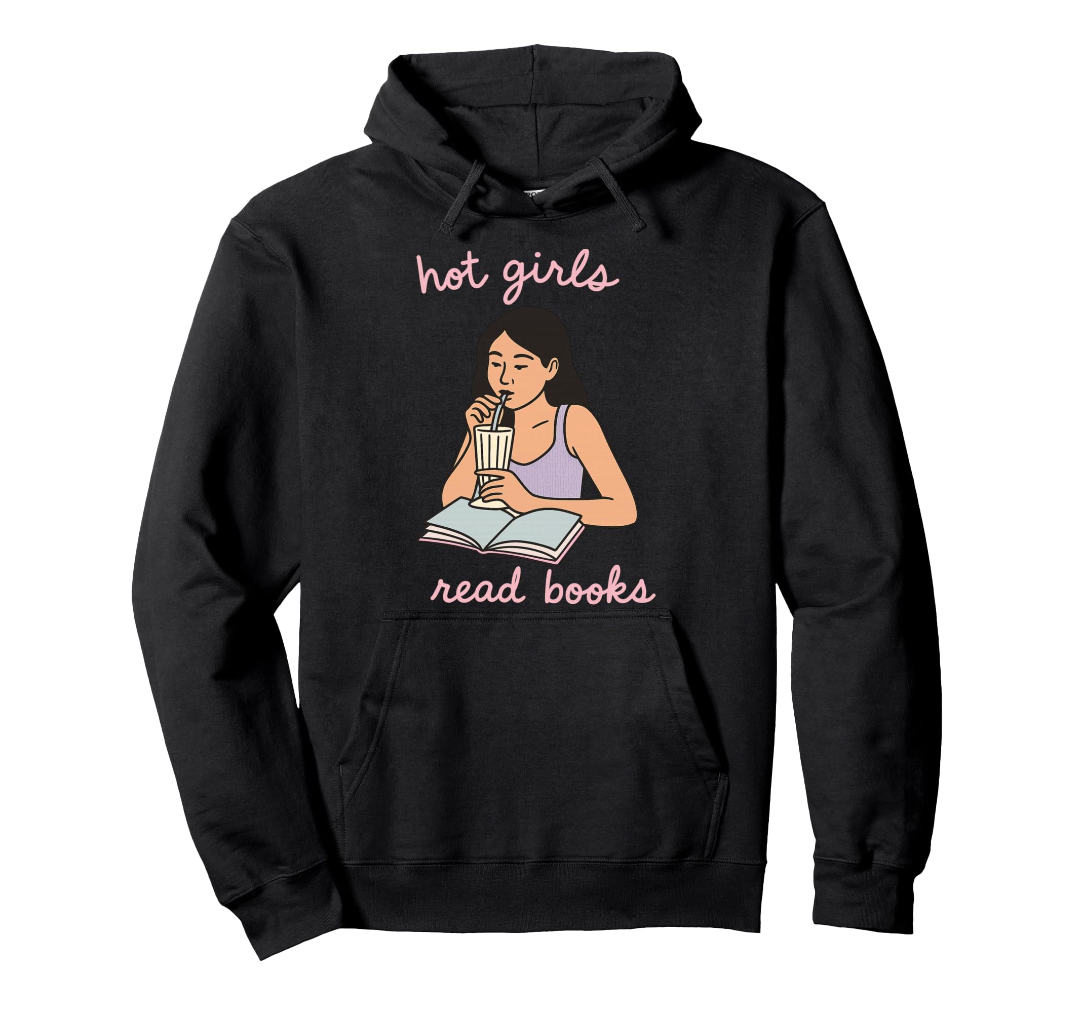 Book Lovers Hot Read Books Hoodie - Casual Everyday Wear Men Women - T-Shirt, Sweatshirt, Hoodie
