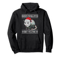 Overstimulated But Festive Opossum Hoodie - Fun Novelty Design for Adults - T-Shirt, Sweatshirt, Hoodie
