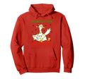 Funny Goose Overstimulated But Festive Hoodie - Minimalist Print Unisex - T-Shirt, Sweatshirt, Hoodie