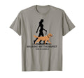 Funny Therapy Dog Walking My T-Shirt - Casual Everyday Wear Men Women - T-Shirt, Sweatshirt, Hoodie