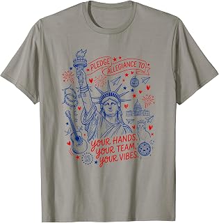 Pledge Allegiance to Your Team Your Vibes Quote T-Shirt Unisex T-shirt, Sweatshirt, Hoodie, Long Sleeve Tee - T-Shirt, Sweatshirt, Hoodie