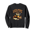 Late Night Reading Club Owl Book Lover Sweatshirt - Trendy Graphic Unisex - T-Shirt, Sweatshirt, Hoodie
