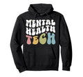 Mental Health Tech Groovy Mental Hoodie - Minimalist Print for Adults - T-Shirt, Sweatshirt, Hoodie