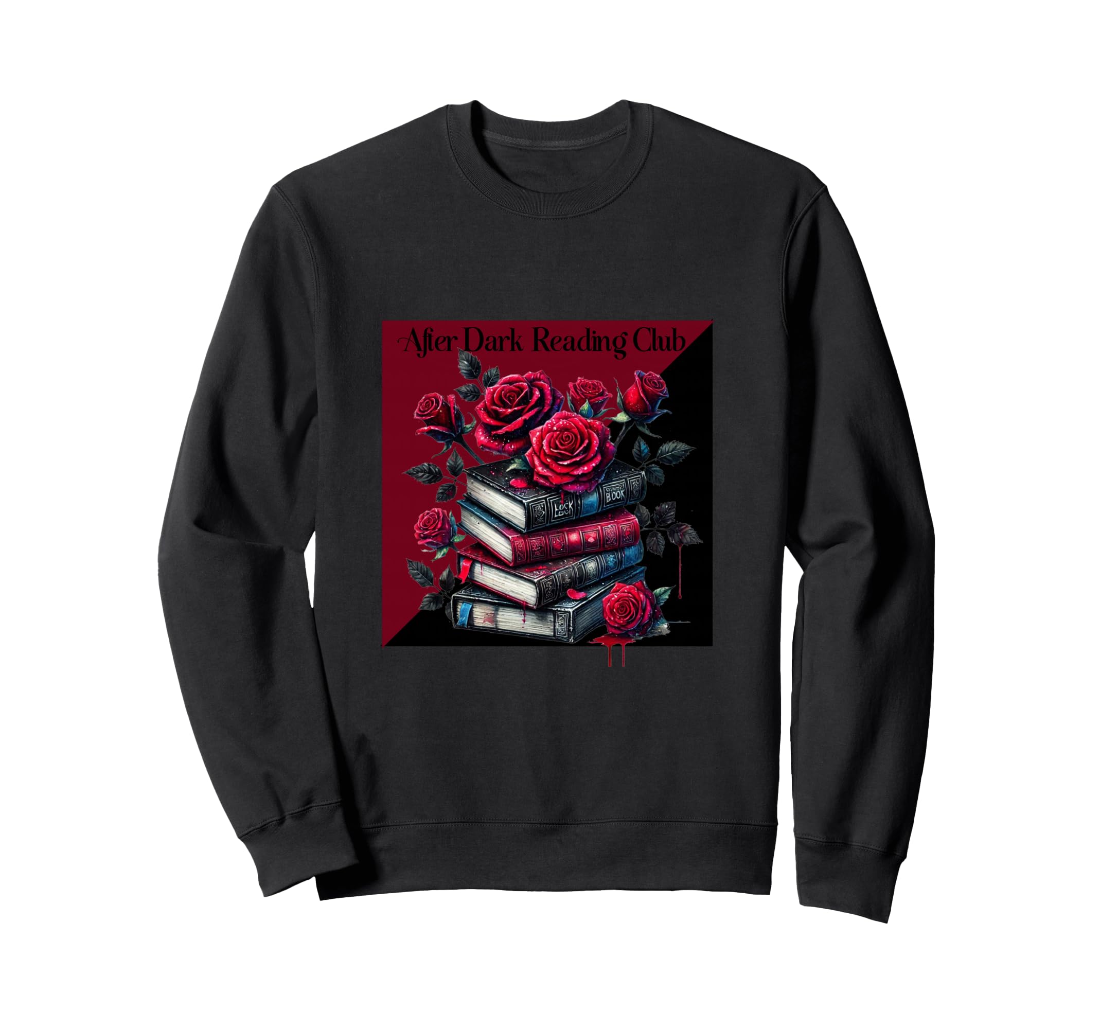 After Dark Reading Club Gothic Books Sweatshirt - Unique Graphic Unisex - T-Shirt, Sweatshirt, Hoodie