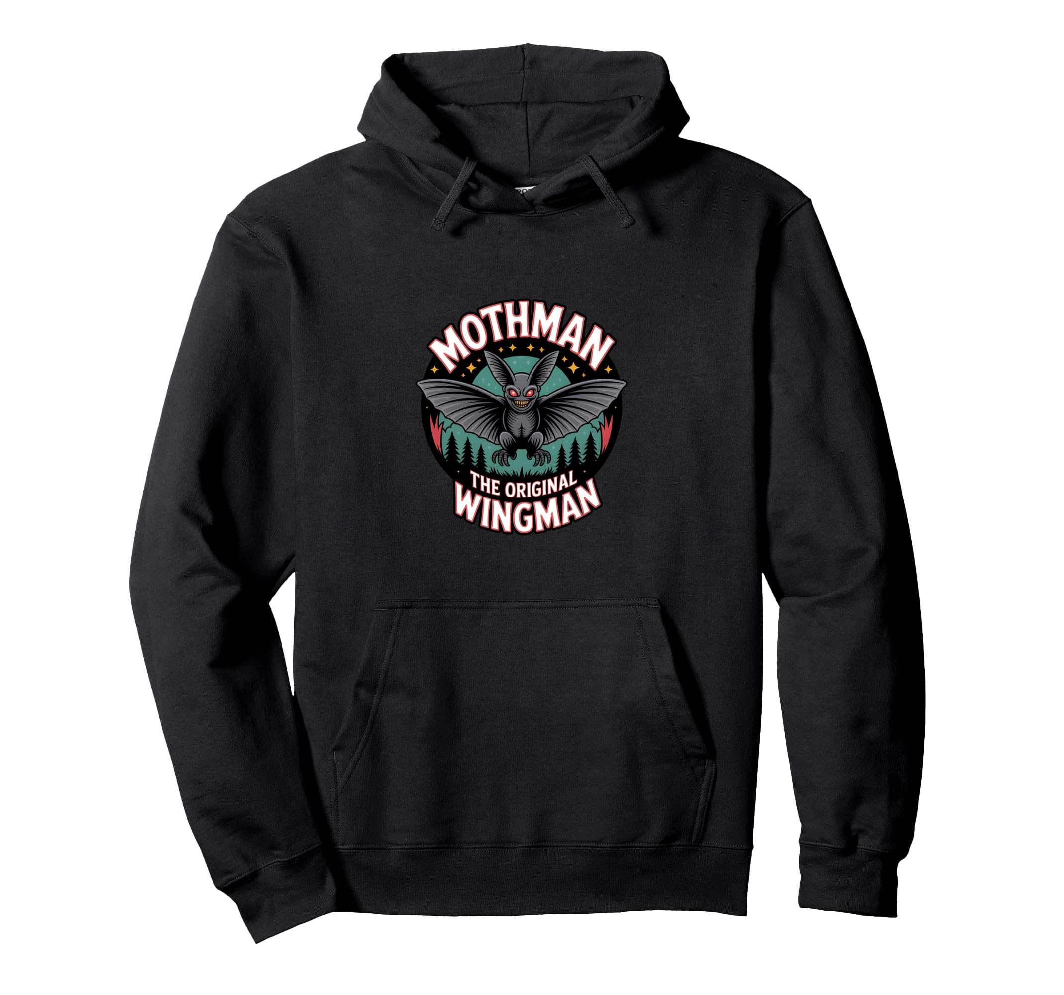 Moth Mann Cryptid Anti Social Hoodie - Streetwear Style Men Women - T-Shirt, Sweatshirt, Hoodie