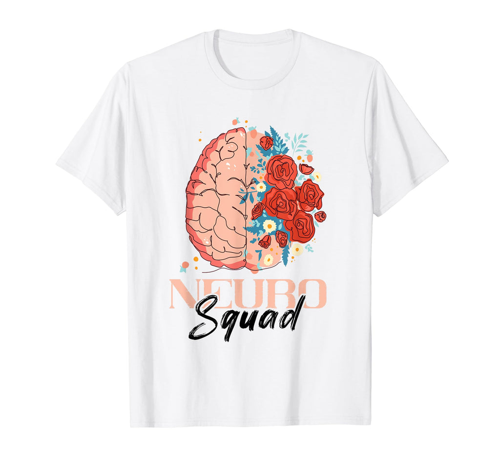 Neuro Squad Brain Neurology Autism T-Shirt - Novelty Apparel for Adults - T-Shirt, Sweatshirt, Hoodie