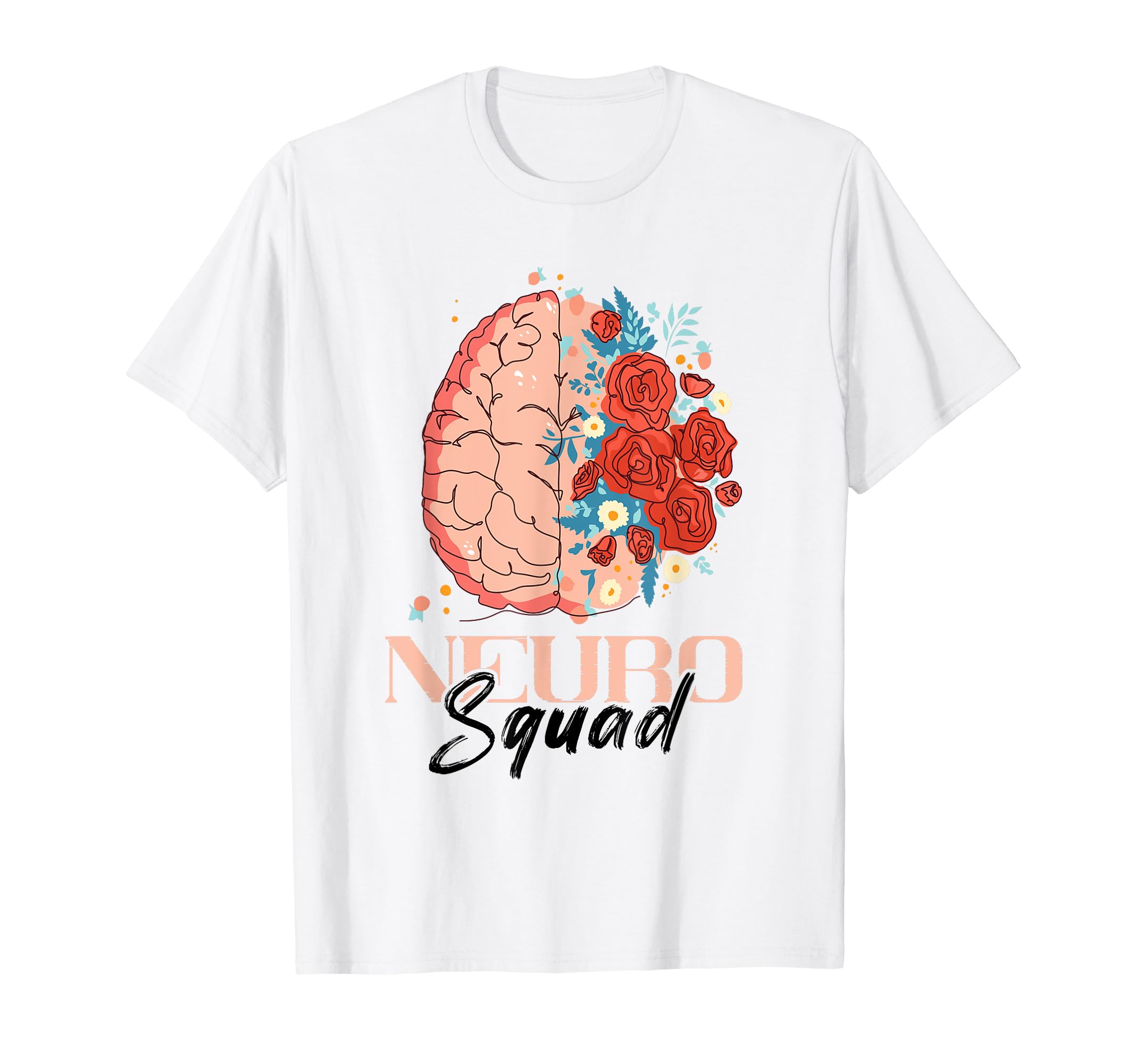 Neuro Squad Brain Neurology Autism T-Shirt - Novelty Apparel for Adults - T-Shirt, Sweatshirt, Hoodie