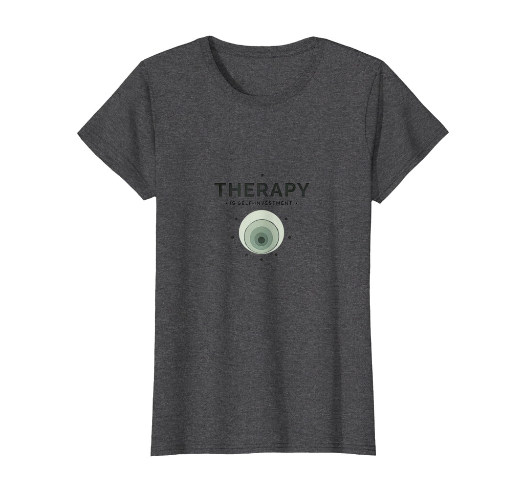 Therapy Is Self Investment Mental T-Shirt - Minimalist Print for Adults - T-Shirt, Sweatshirt, Hoodie