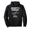 Anxietys Bandaid Overthinkers Mental Hoodie - Streetwear Style for Adults - T-Shirt, Sweatshirt, Hoodie
