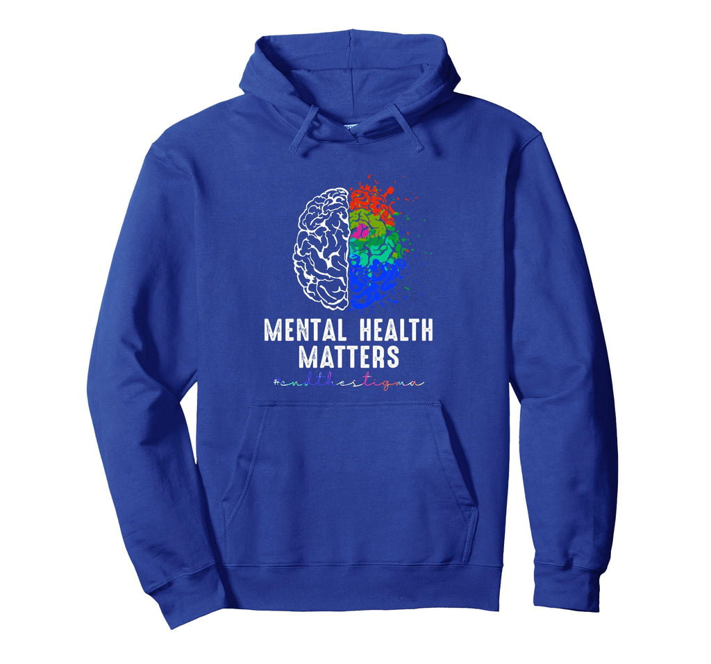 End Stigma Mental Health Matters Tie Hoodie - Streetwear Style Men Women - T-Shirt, Sweatshirt, Hoodie