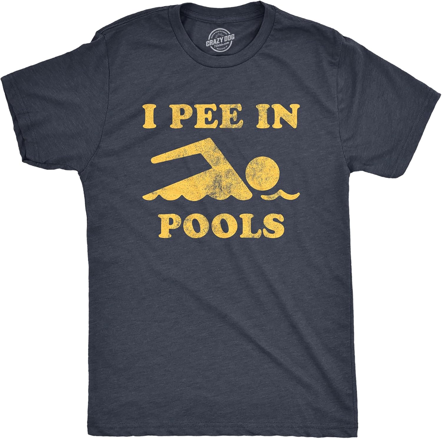 Mens I Pee in Pools T Shirt Funny Sarcastic Summer Swimmer Novelty Tee Unisex T-shirt, Sweatshirt, Hoodie, Long Sleeve Tee - T-Shirt, Sweatshirt, Hoodie