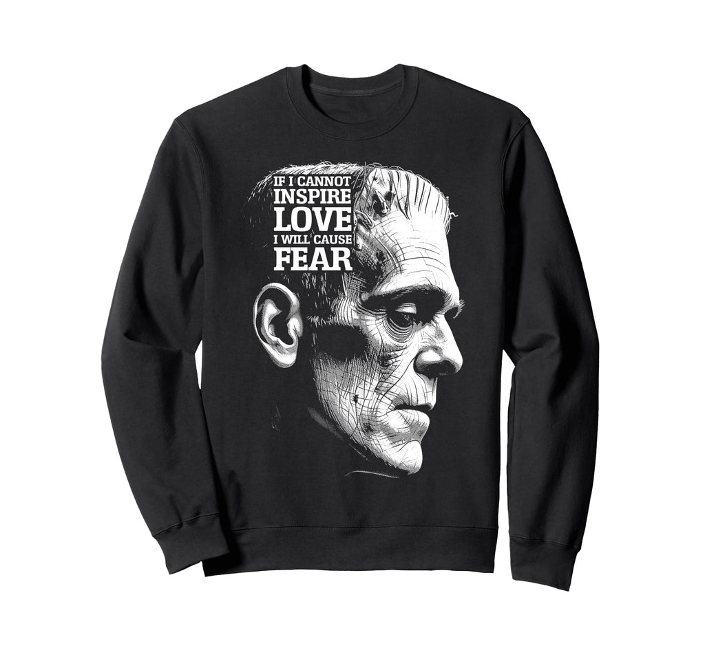 Frankenstein Mary Shelley Love Sweatshirt - Minimalist Print for Adults - T-Shirt, Sweatshirt, Hoodie