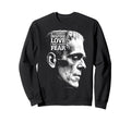 Frankenstein Mary Shelley Love Sweatshirt - Minimalist Print for Adults - T-Shirt, Sweatshirt, Hoodie