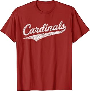 Cardinals School Sports Fan Team Spirit Distressed Vintage T-Shirt Unisex T-shirt, Sweatshirt, Hoodie, Long Sleeve Tee - T-Shirt, Sweatshirt, Hoodie