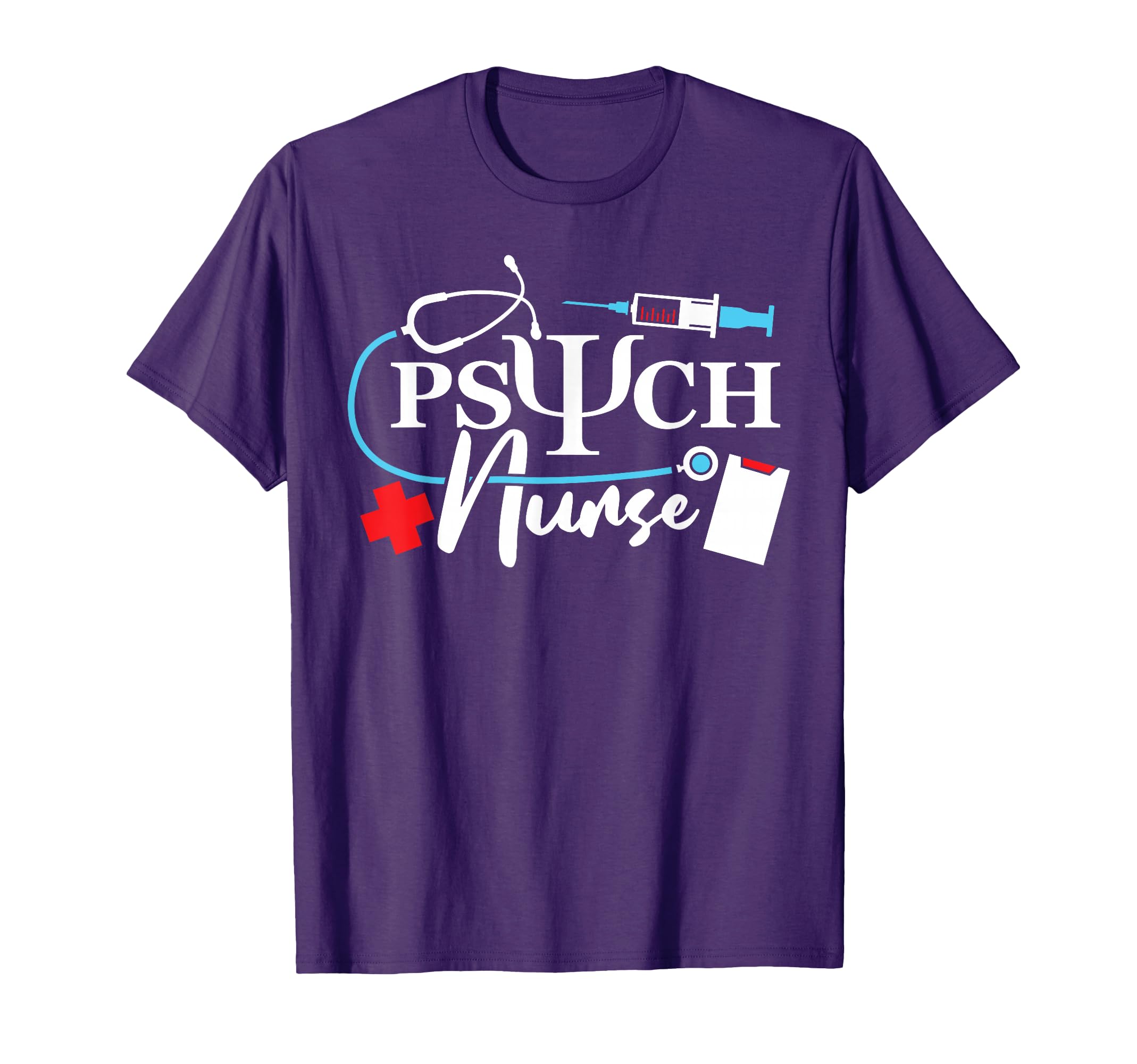 Psych Nurse Psychology Nursing T-Shirt - Aesthetic Graphic for Adults - T-Shirt, Sweatshirt, Hoodie
