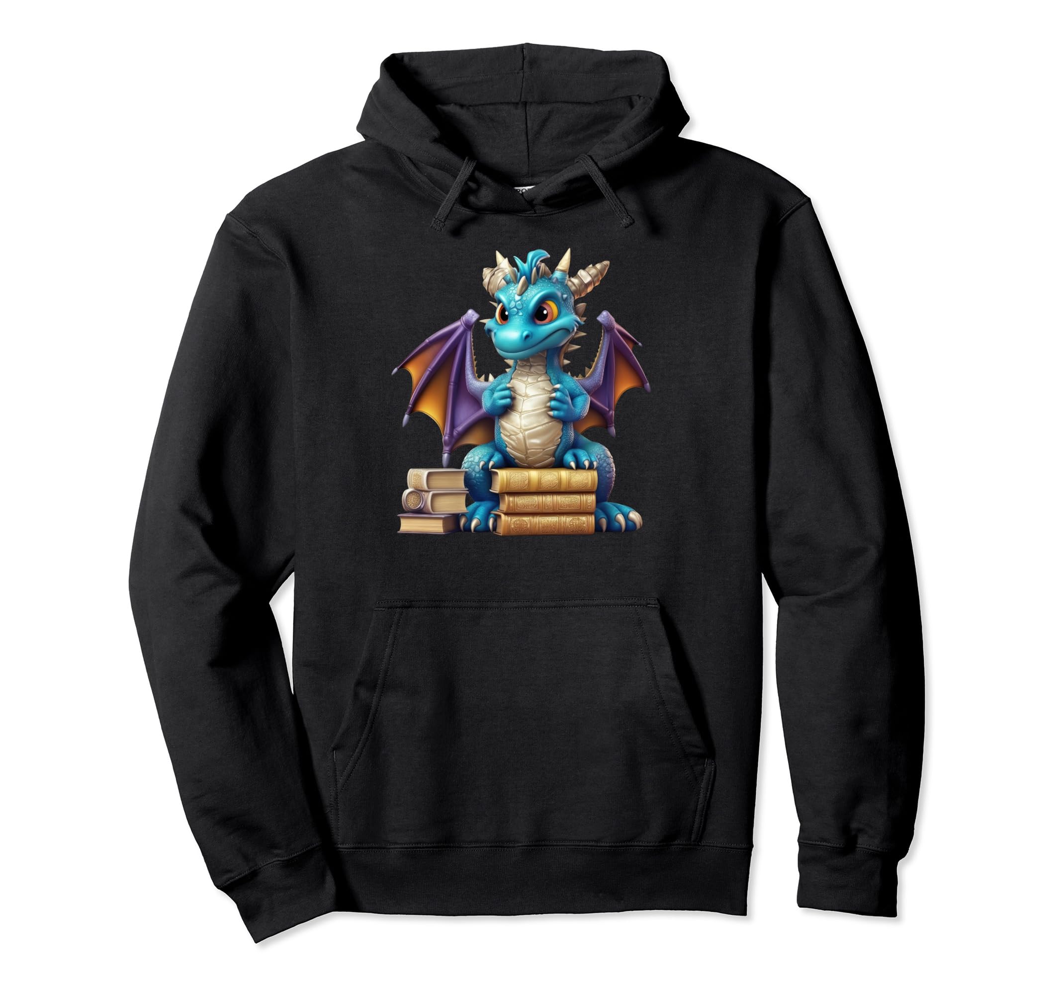 Chinese Year Dragon Dragon Books Hoodie - Streetwear Style for Adults - T-Shirt, Sweatshirt, Hoodie