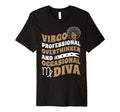 Virgo Professional Overthinker Black T-Shirt - Aesthetic Graphic Men Women - T-Shirt, Sweatshirt, Hoodie