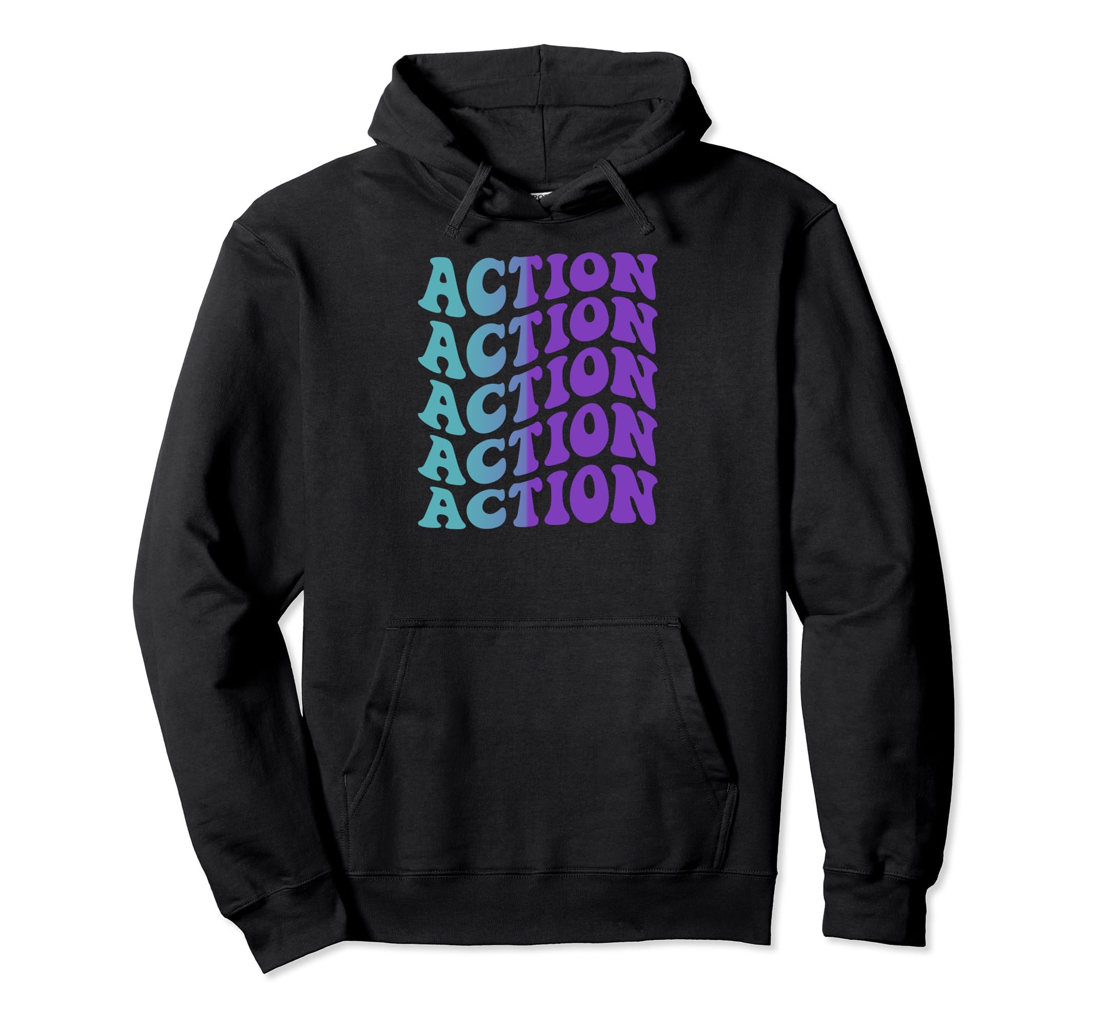 Action Self Care Hoodie - Fun Novelty Design Unisex - T-Shirt, Sweatshirt, Hoodie