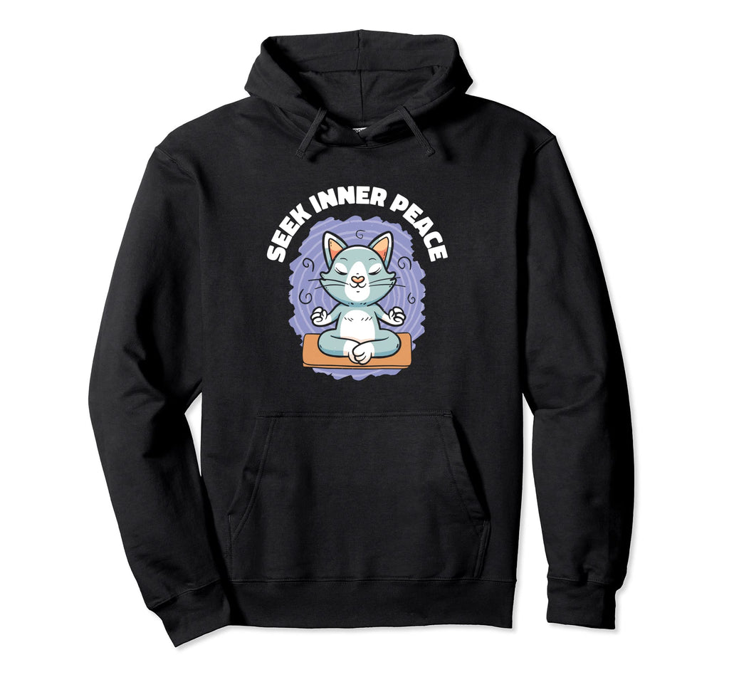 Seek Inner Peace Calmness Serenity Hoodie - Aesthetic Graphic Unisex - T-Shirt, Sweatshirt, Hoodie