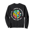 Embrace Neurodiversity Brain Sweatshirt - Custom Art Print Men Women - T-Shirt, Sweatshirt, Hoodie