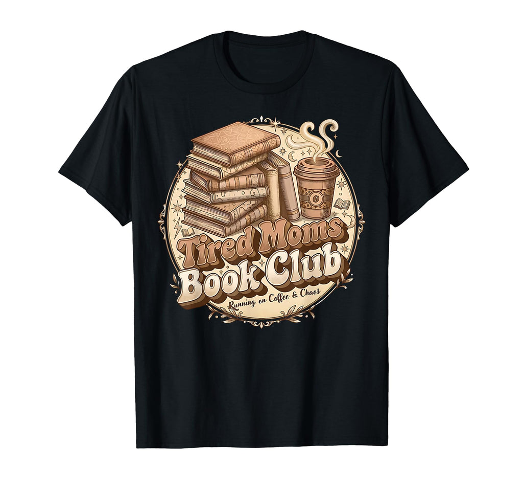 Tired Moms Book Club Bookish Booktrovert T-Shirt - Minimalist Print Unisex - T-Shirt, Sweatshirt, Hoodie