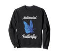 Antisocial Butterfly Funny Sweatshirt - Fun Novelty Design Men Women - T-Shirt, Sweatshirt, Hoodie