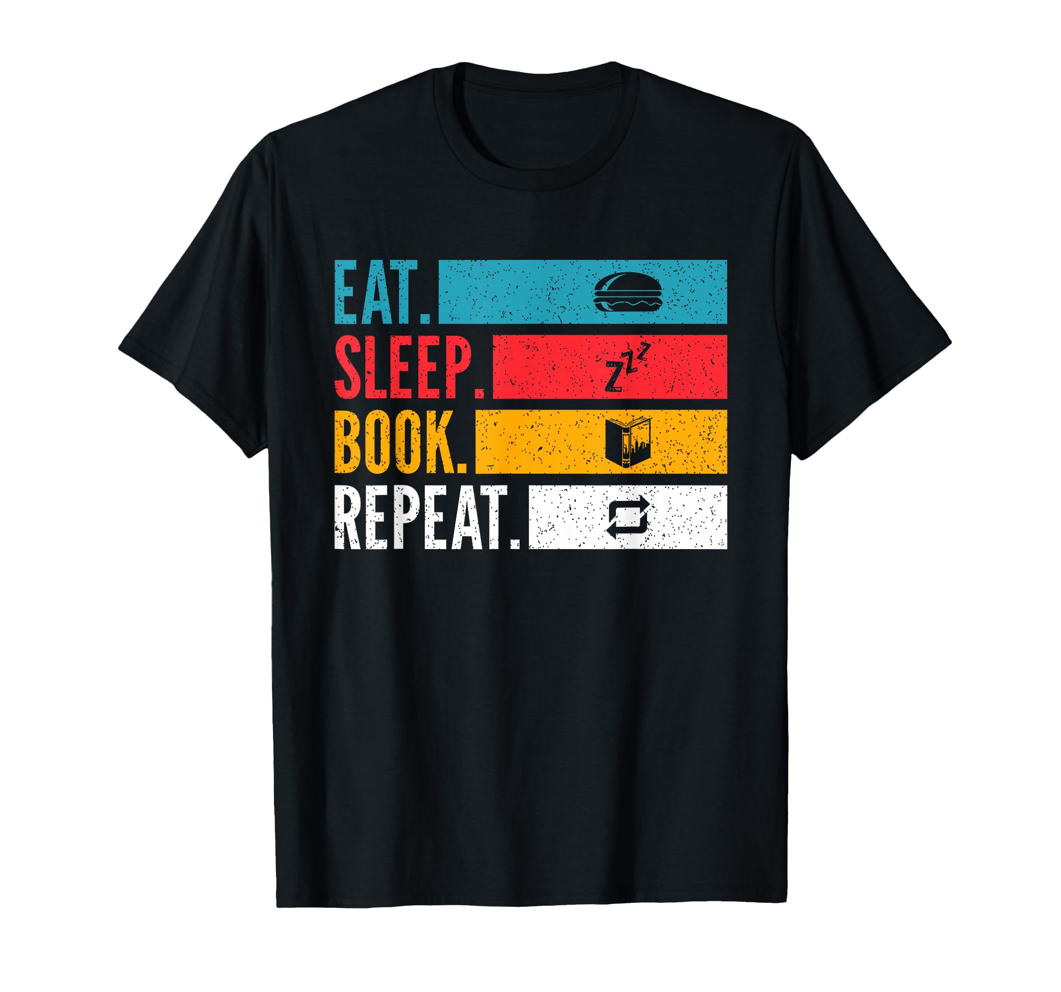 Eat Sleep Book Repeat Roman Reading T-Shirt - Unique Graphic Unisex - T-Shirt, Sweatshirt, Hoodie