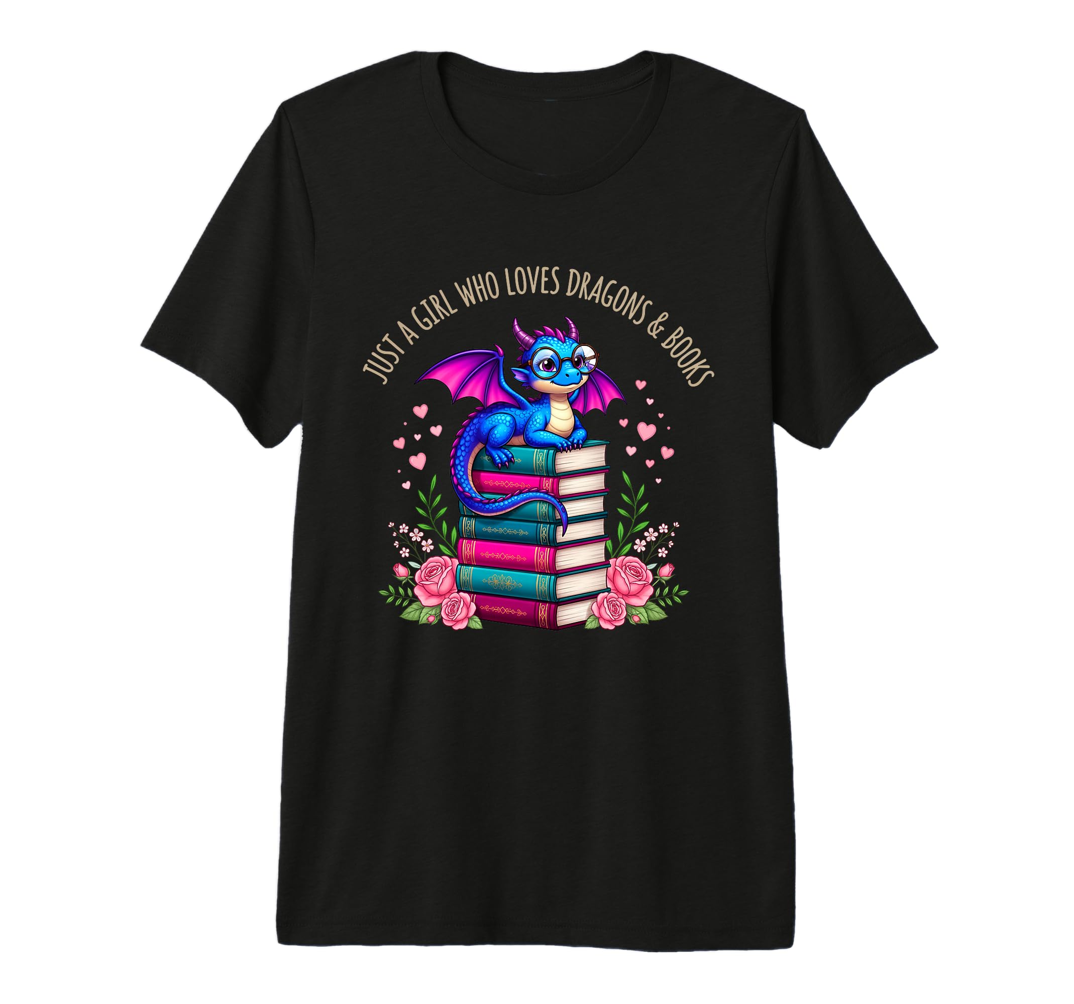 Just Who Loves Dragons And Books Dragon T-Shirt - Unique Graphic Men Women - T-Shirt, Sweatshirt, Hoodie