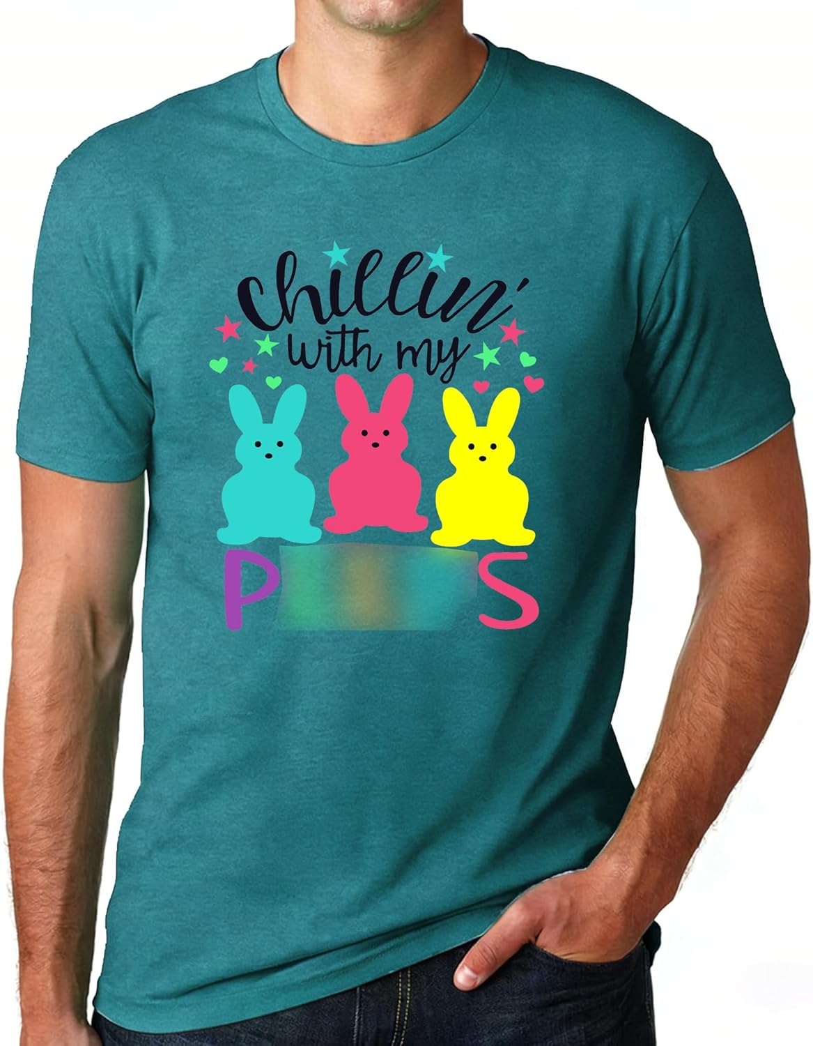 Easter Shirts for Men Chillin with My Peeps Tshirt Bunny Shirt Short Sleeve Shirts Tops Unisex T-shirt, Sweatshirt, Hoodie, Long Sleeve Tee - T-Shirt, Sweatshirt, Hoodie