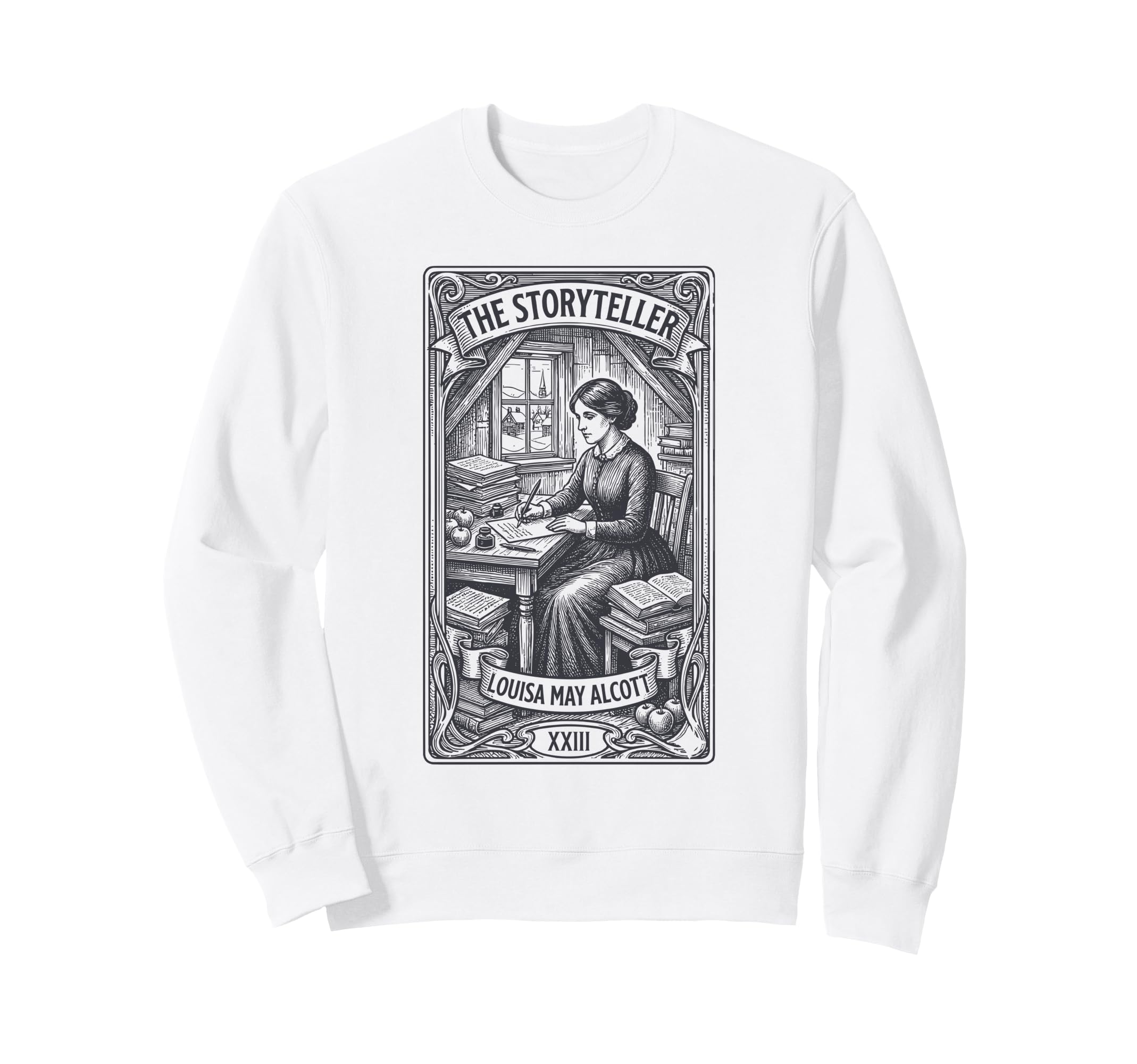 Little Book Jo March Sisters Sweatshirt - Custom Art Print Men Women - T-Shirt, Sweatshirt, Hoodie