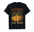 Bookish Cat Mom Fall Book Lover T-Shirt - Custom Art Print Men Women - T-Shirt, Sweatshirt, Hoodie