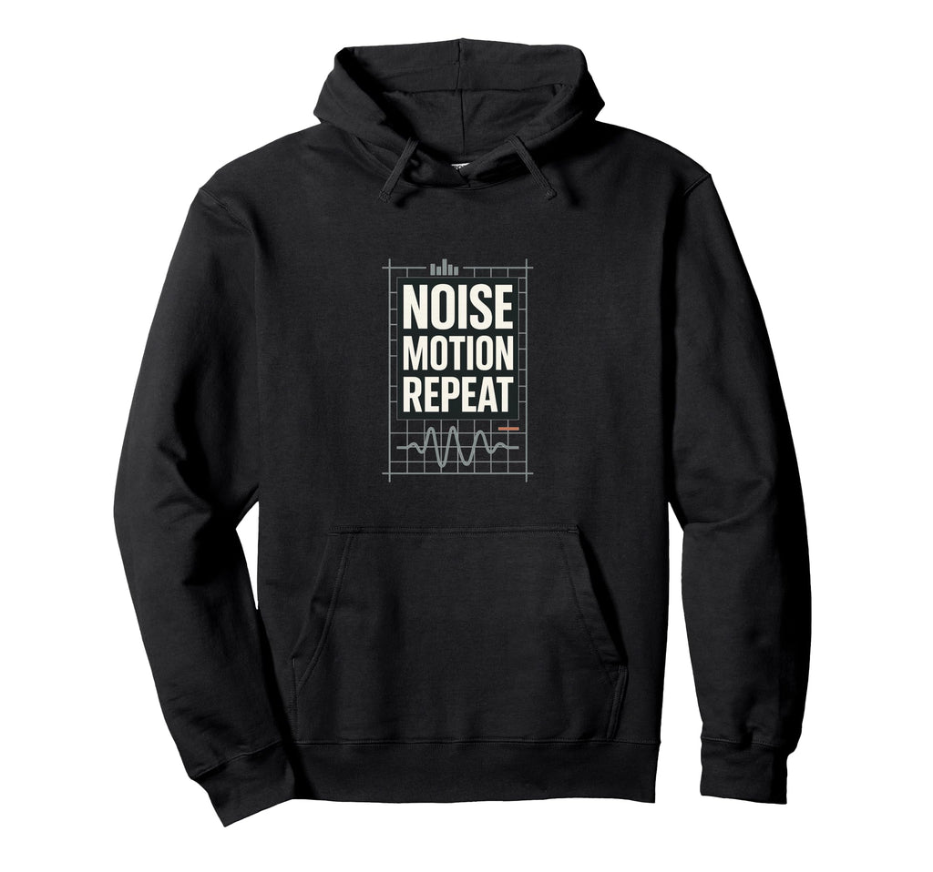 Noise Motion Repeat Hoodie - Unique Graphic for Adults - T-Shirt, Sweatshirt, Hoodie